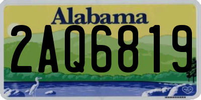 AL license plate 2AQ6819
