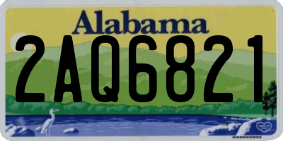 AL license plate 2AQ6821