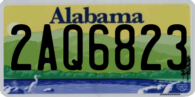 AL license plate 2AQ6823