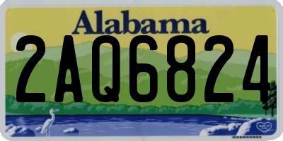 AL license plate 2AQ6824