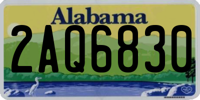 AL license plate 2AQ6830