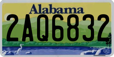 AL license plate 2AQ6832