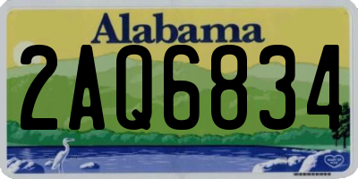 AL license plate 2AQ6834