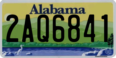 AL license plate 2AQ6841