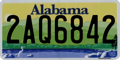 AL license plate 2AQ6842