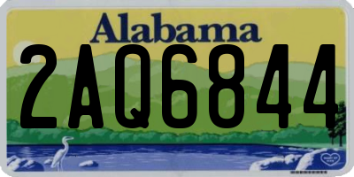 AL license plate 2AQ6844
