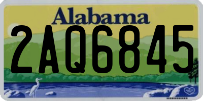 AL license plate 2AQ6845