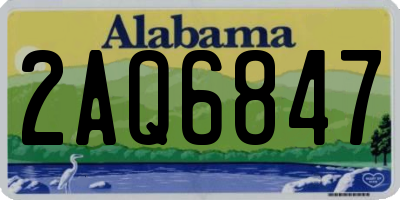 AL license plate 2AQ6847