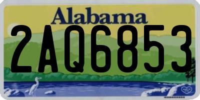 AL license plate 2AQ6853