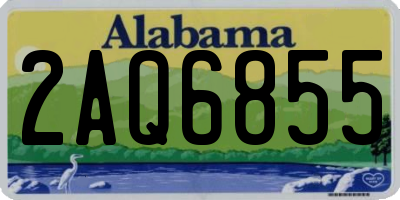 AL license plate 2AQ6855