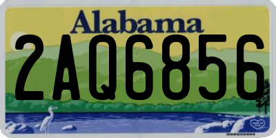 AL license plate 2AQ6856