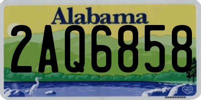 AL license plate 2AQ6858