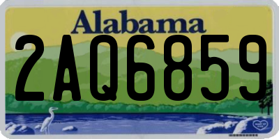 AL license plate 2AQ6859