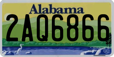 AL license plate 2AQ6866