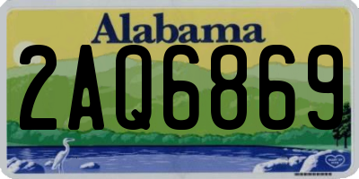 AL license plate 2AQ6869