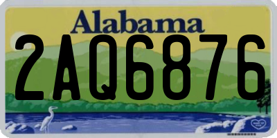 AL license plate 2AQ6876