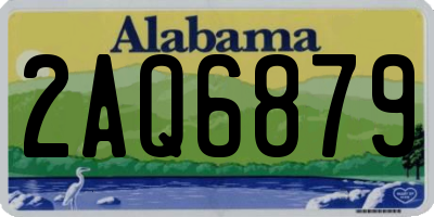 AL license plate 2AQ6879