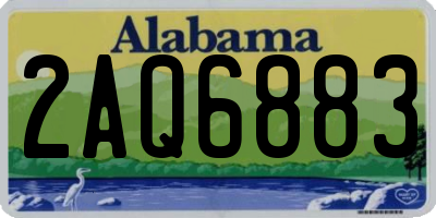 AL license plate 2AQ6883