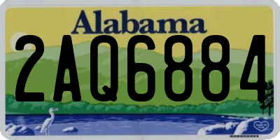 AL license plate 2AQ6884