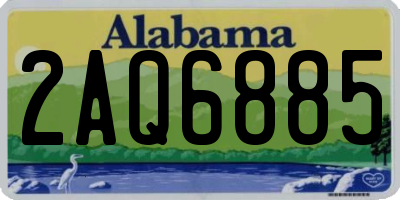 AL license plate 2AQ6885