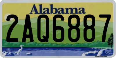 AL license plate 2AQ6887