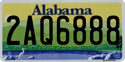 AL license plate 2AQ6888
