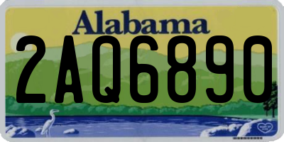 AL license plate 2AQ6890