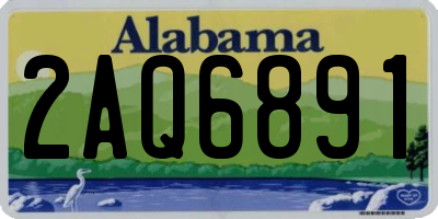 AL license plate 2AQ6891
