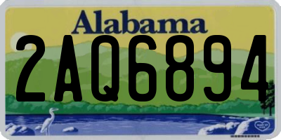 AL license plate 2AQ6894