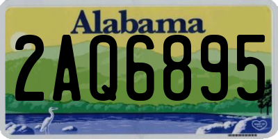 AL license plate 2AQ6895