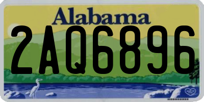 AL license plate 2AQ6896
