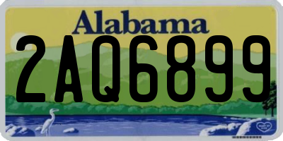 AL license plate 2AQ6899