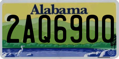AL license plate 2AQ6900