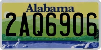 AL license plate 2AQ6906