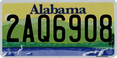 AL license plate 2AQ6908