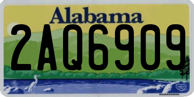AL license plate 2AQ6909