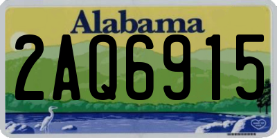AL license plate 2AQ6915