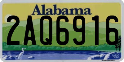 AL license plate 2AQ6916