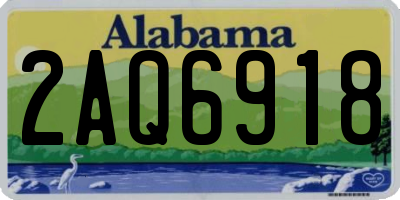 AL license plate 2AQ6918