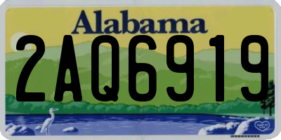 AL license plate 2AQ6919