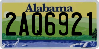 AL license plate 2AQ6921