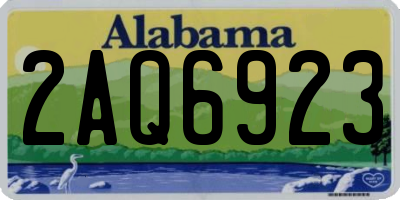 AL license plate 2AQ6923