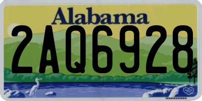 AL license plate 2AQ6928