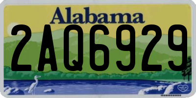 AL license plate 2AQ6929