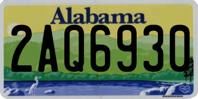 AL license plate 2AQ6930