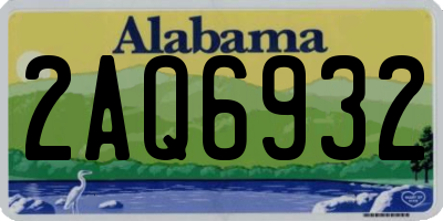 AL license plate 2AQ6932