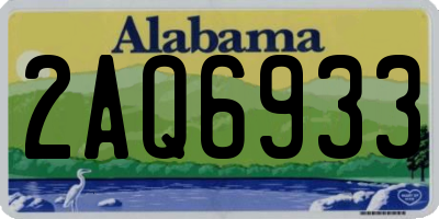 AL license plate 2AQ6933