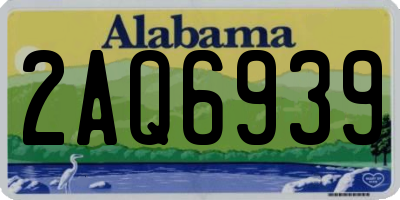 AL license plate 2AQ6939