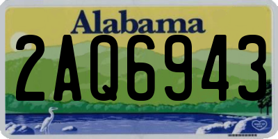 AL license plate 2AQ6943