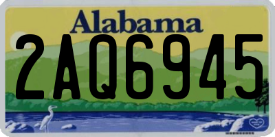 AL license plate 2AQ6945